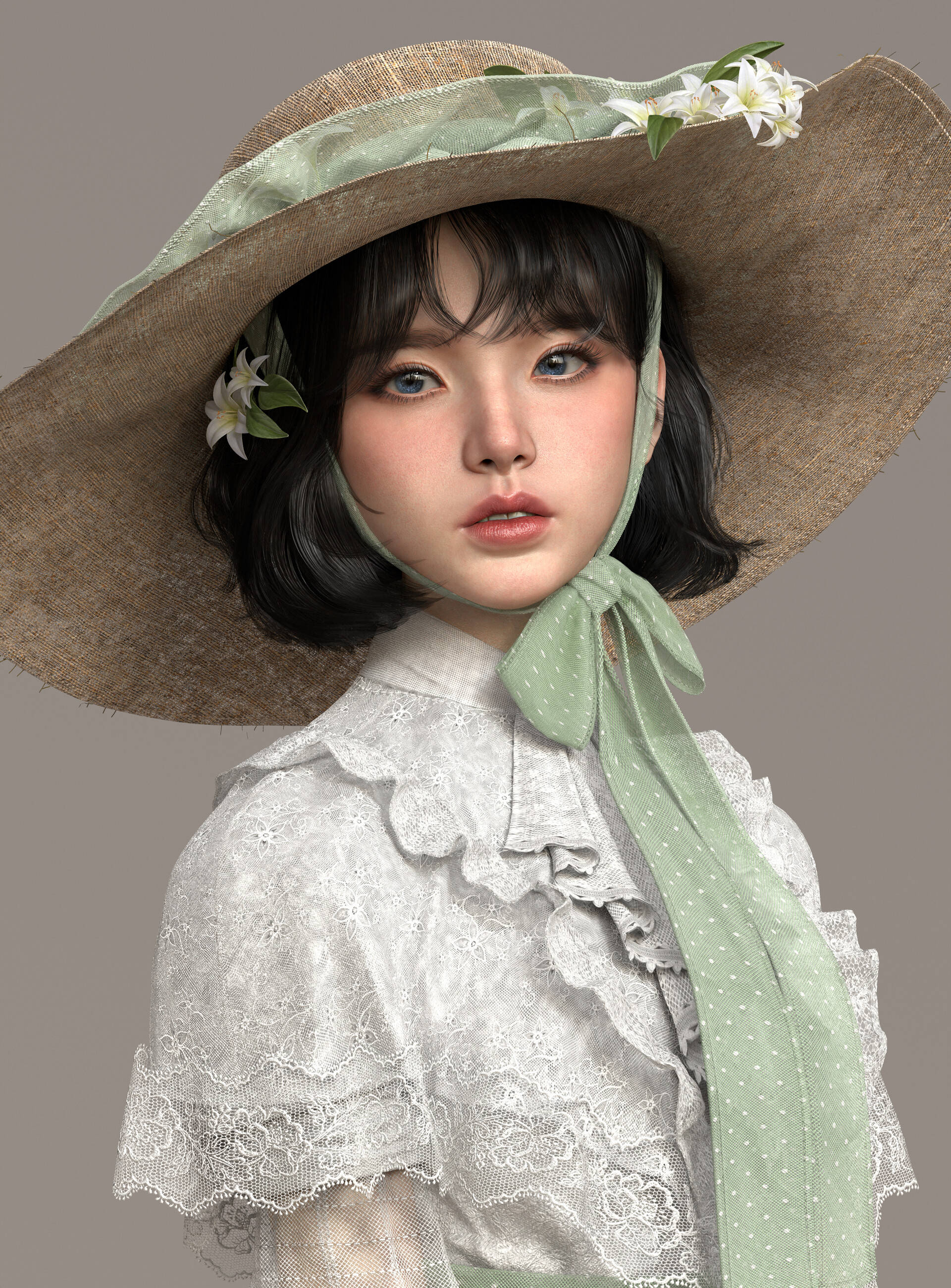 角色造型标致,高精细的建模美女们_yerim_应用_姐姐