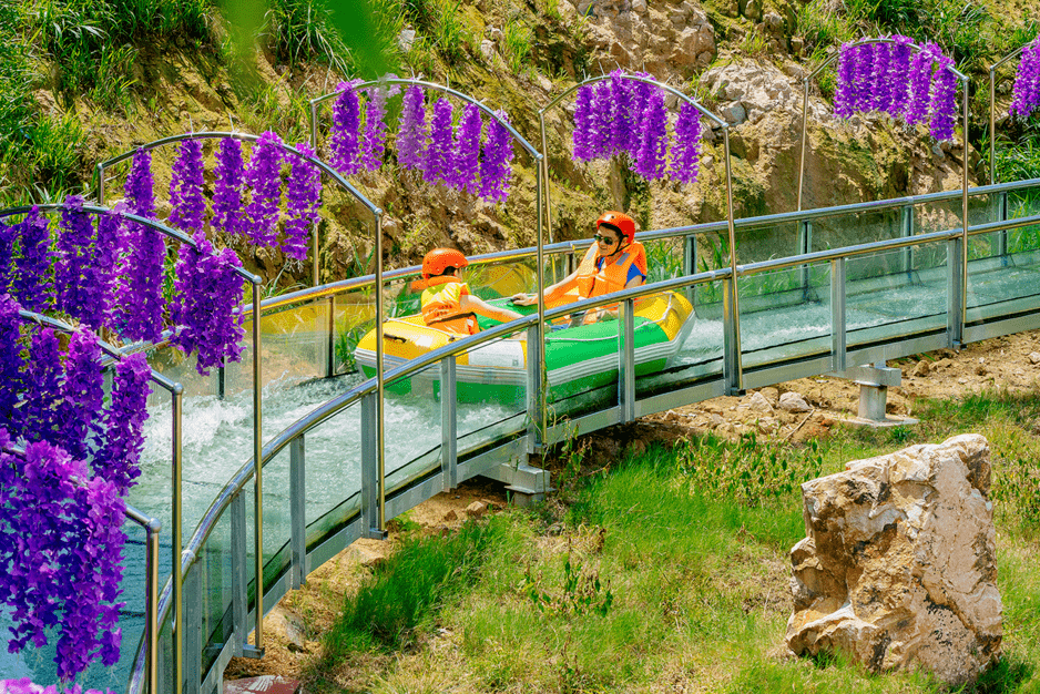 葛仙山仙谷漂流,小孩子都能玩的漂流