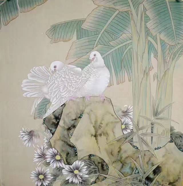 2021年3月入选"献给母亲的歌,庆祝建党100周年百名女画家作品展";2021