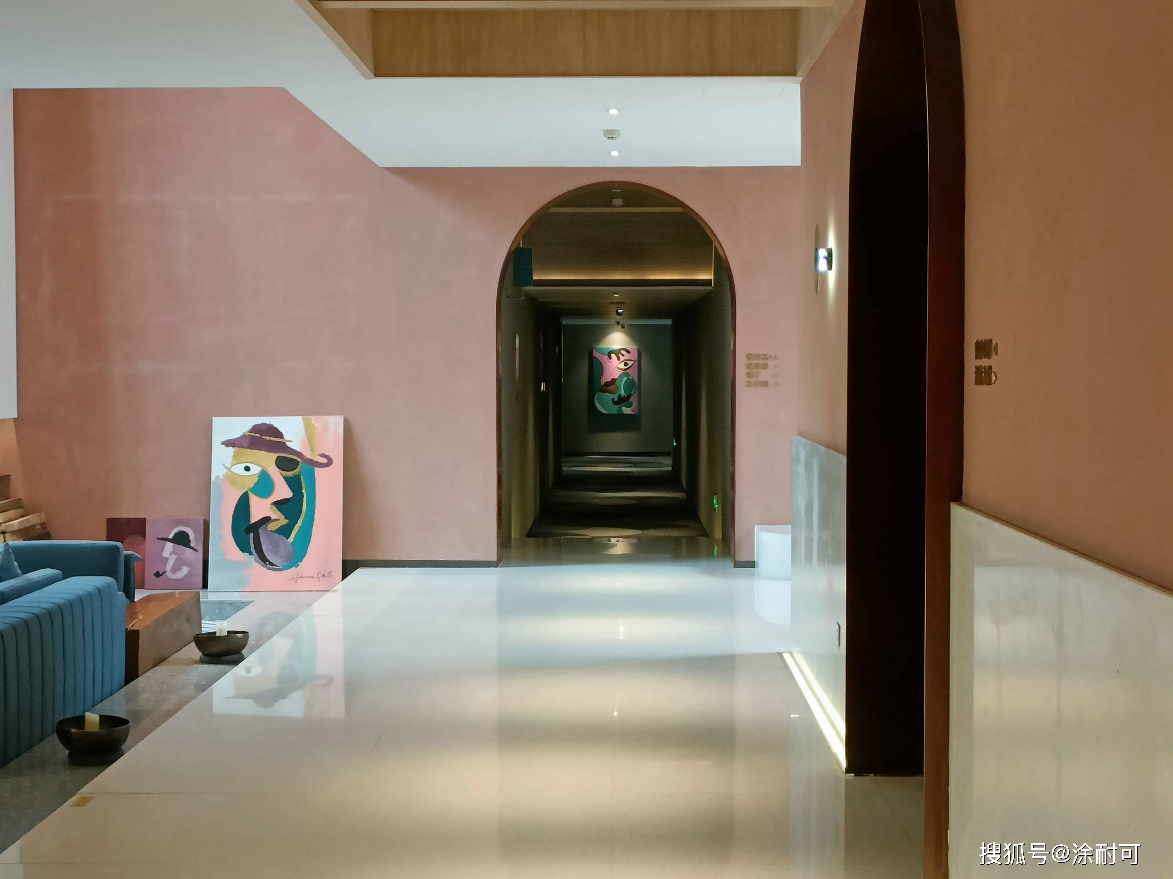 涂耐可渐变艺术质感涂料墙面网红酒店几乎每个角落都超级出片