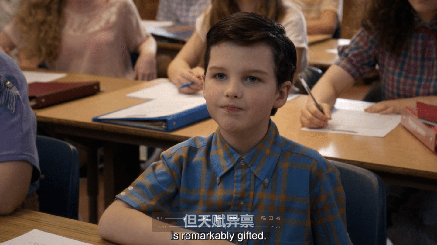 小谢尔顿15季网盘下载中英字幕1080p高清视频中英剧本