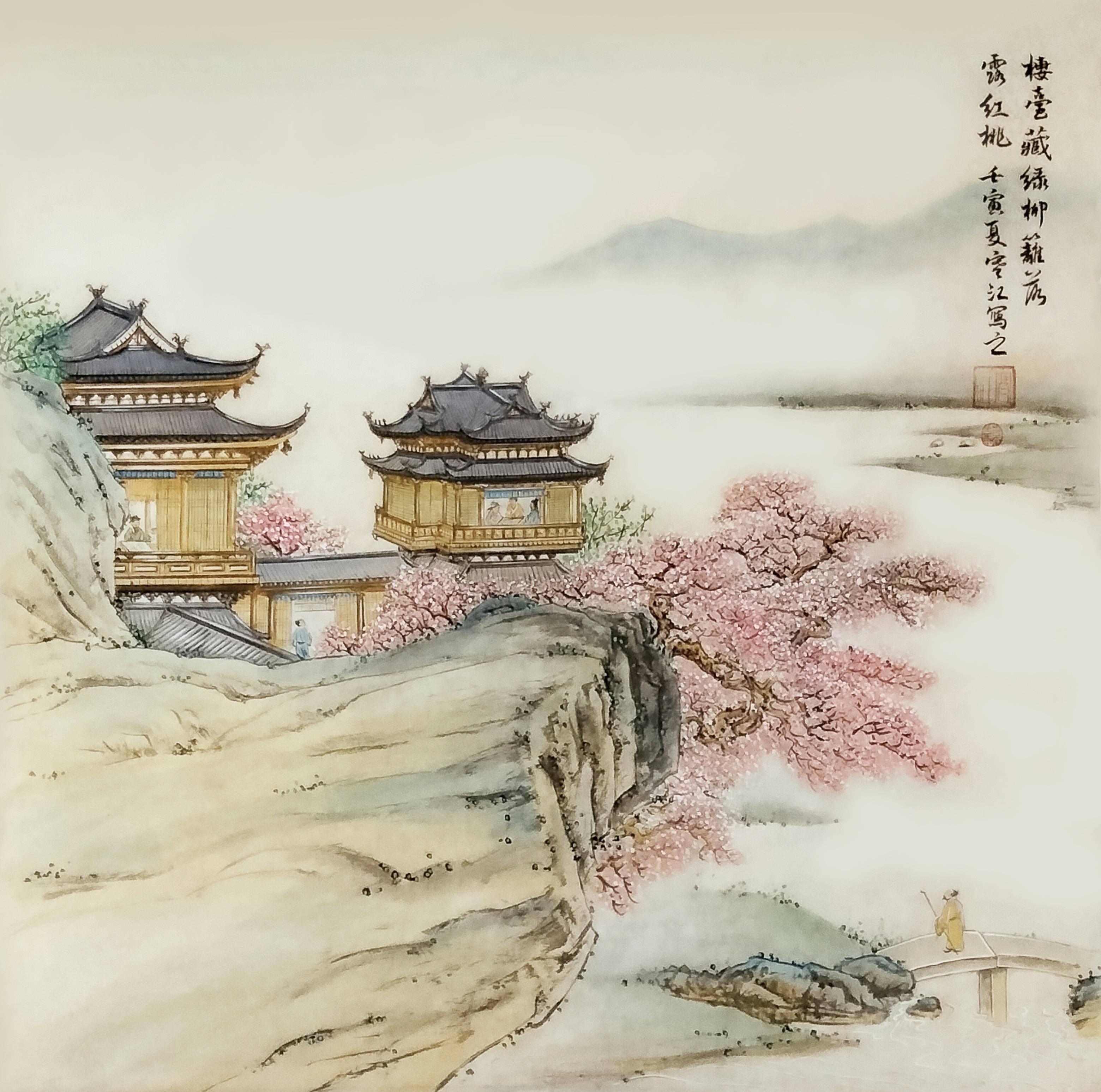 界画寒江---2022作品图册(一)_狄仁杰_工笔_颐和园