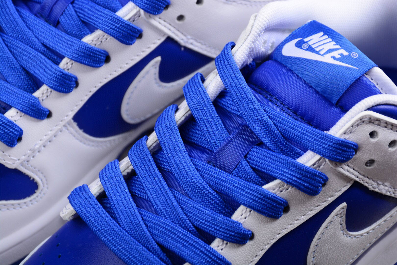耐克nike dunk low racer blue 赛车蓝白反转肯塔基低帮运动鞋_swoosh