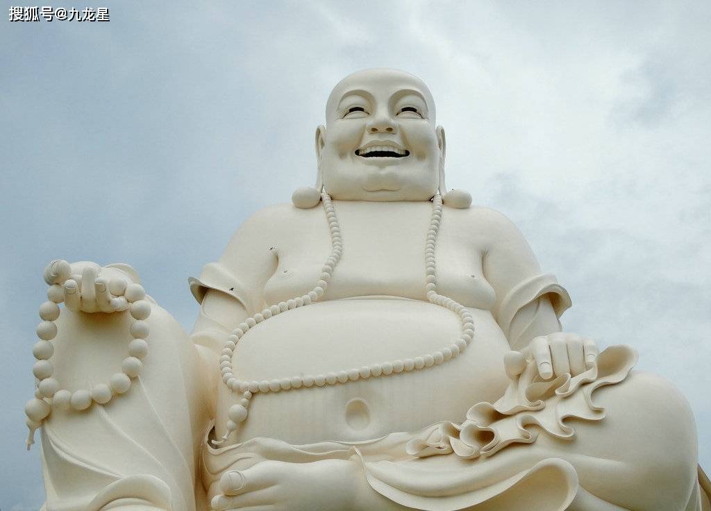 汉白玉石雕佛像 弥勒佛雕塑 寺庙供奉佛像摆件_民间_中国_佛教