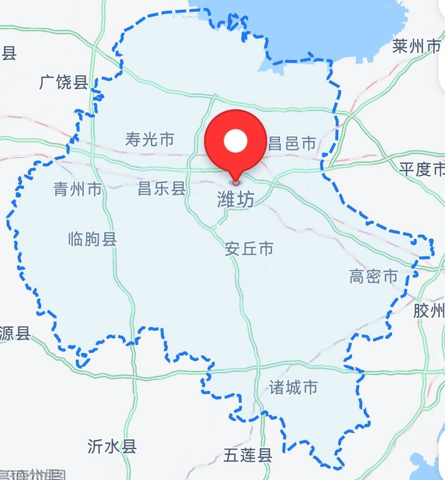 中国地图山东潍坊图片