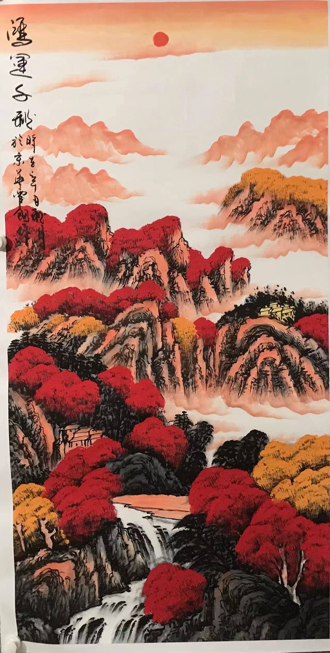 是画家霍钢作品中最具个人特色的,画家霍钢认为,长城是中国民族的脊梁