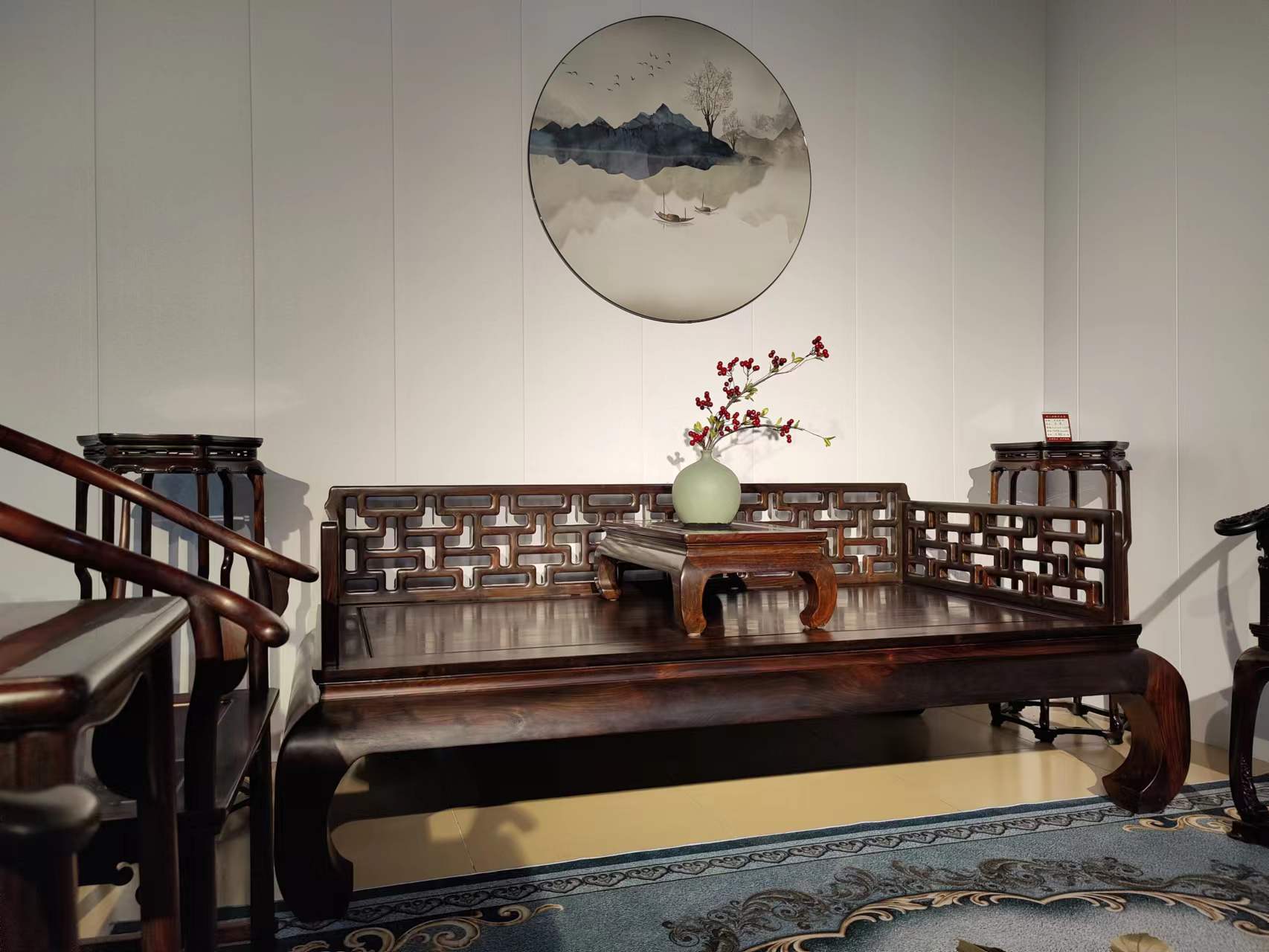 大红酸枝家具 中式极简风_中国_传统_榫卯