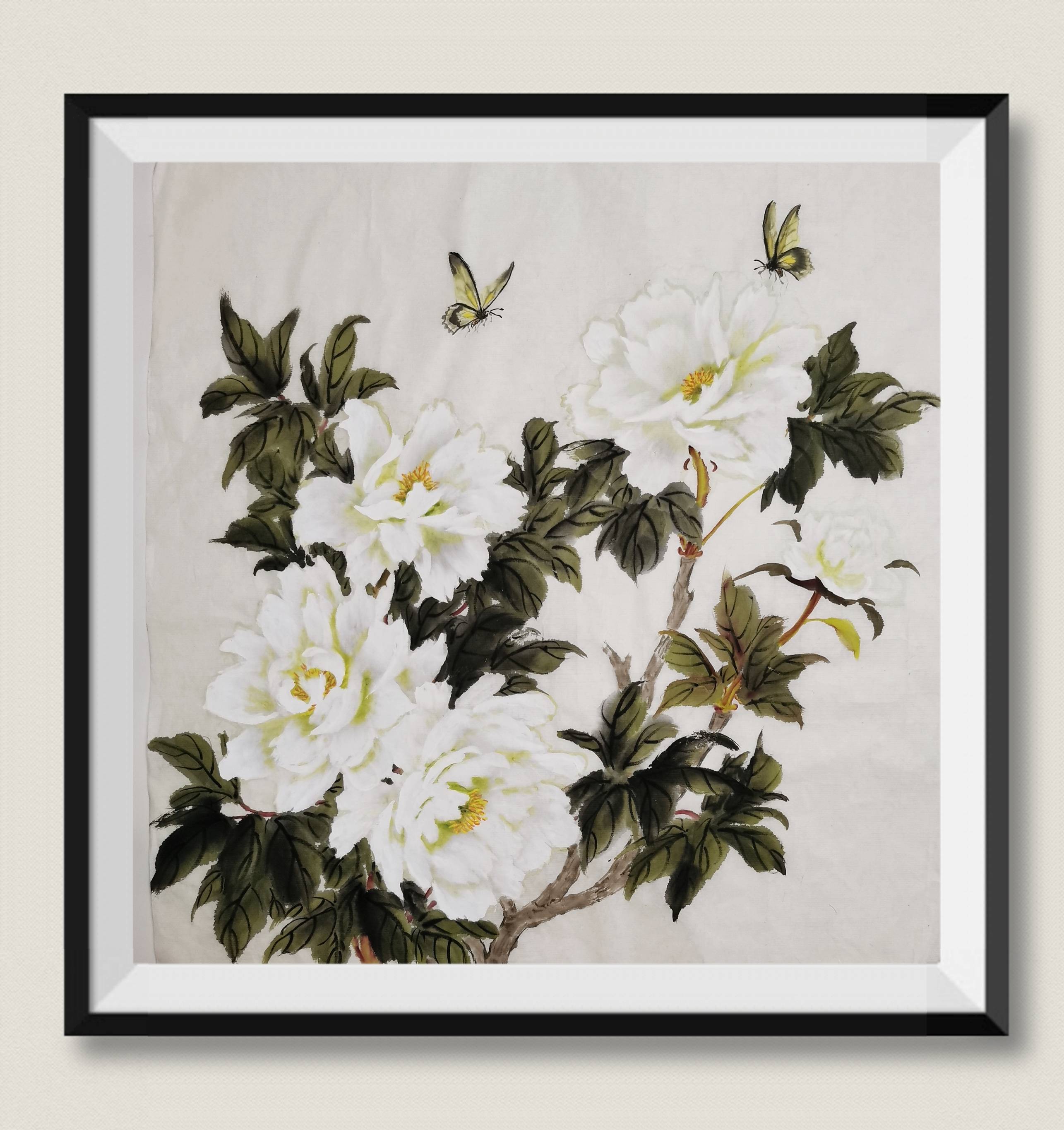 国画牡丹小品-搜狐大视野-搜狐新闻