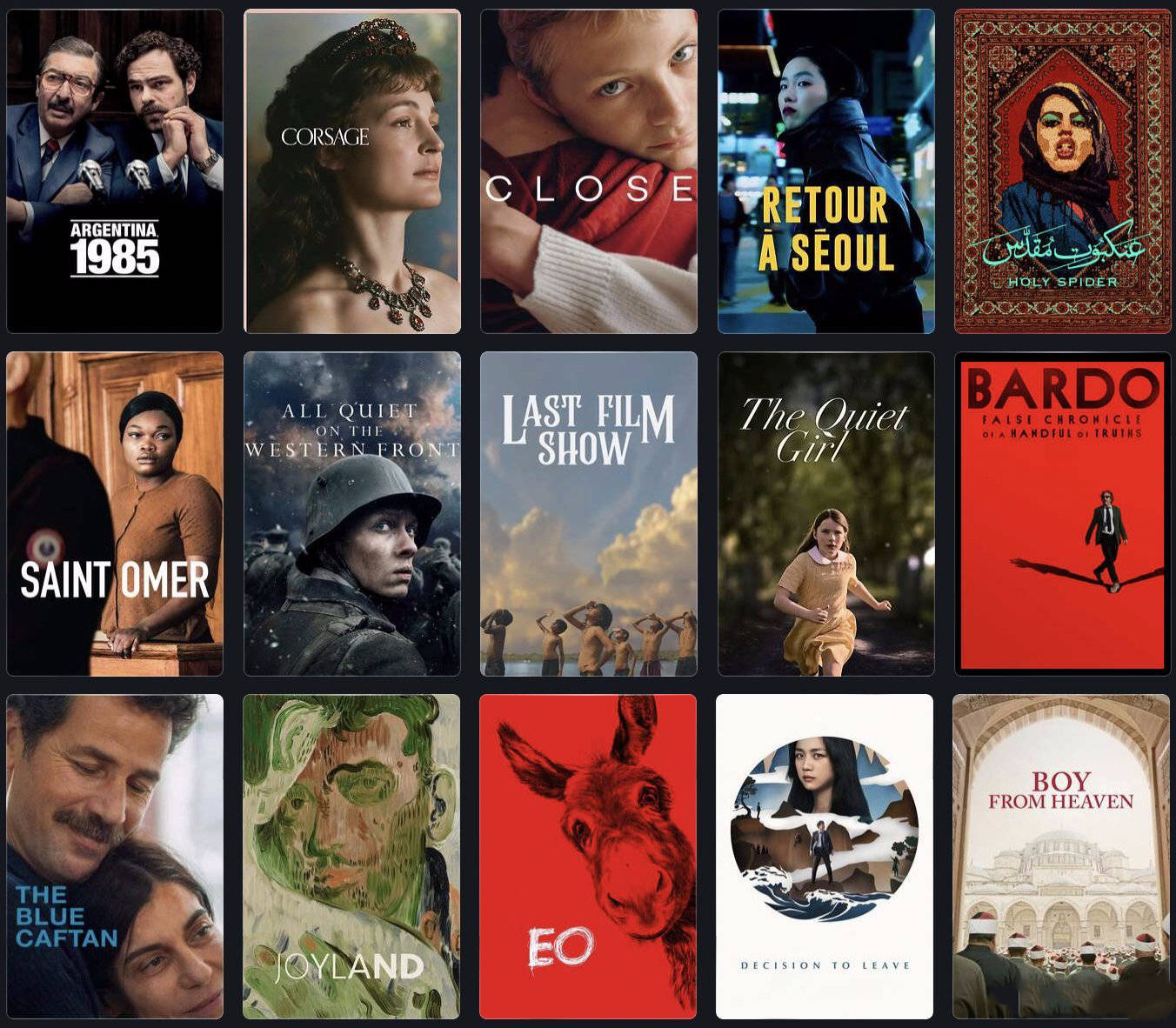 2023奥斯卡公布最佳国际影片奖初选短名单《分手的决心》《亲密》等15部入围_搜狐网