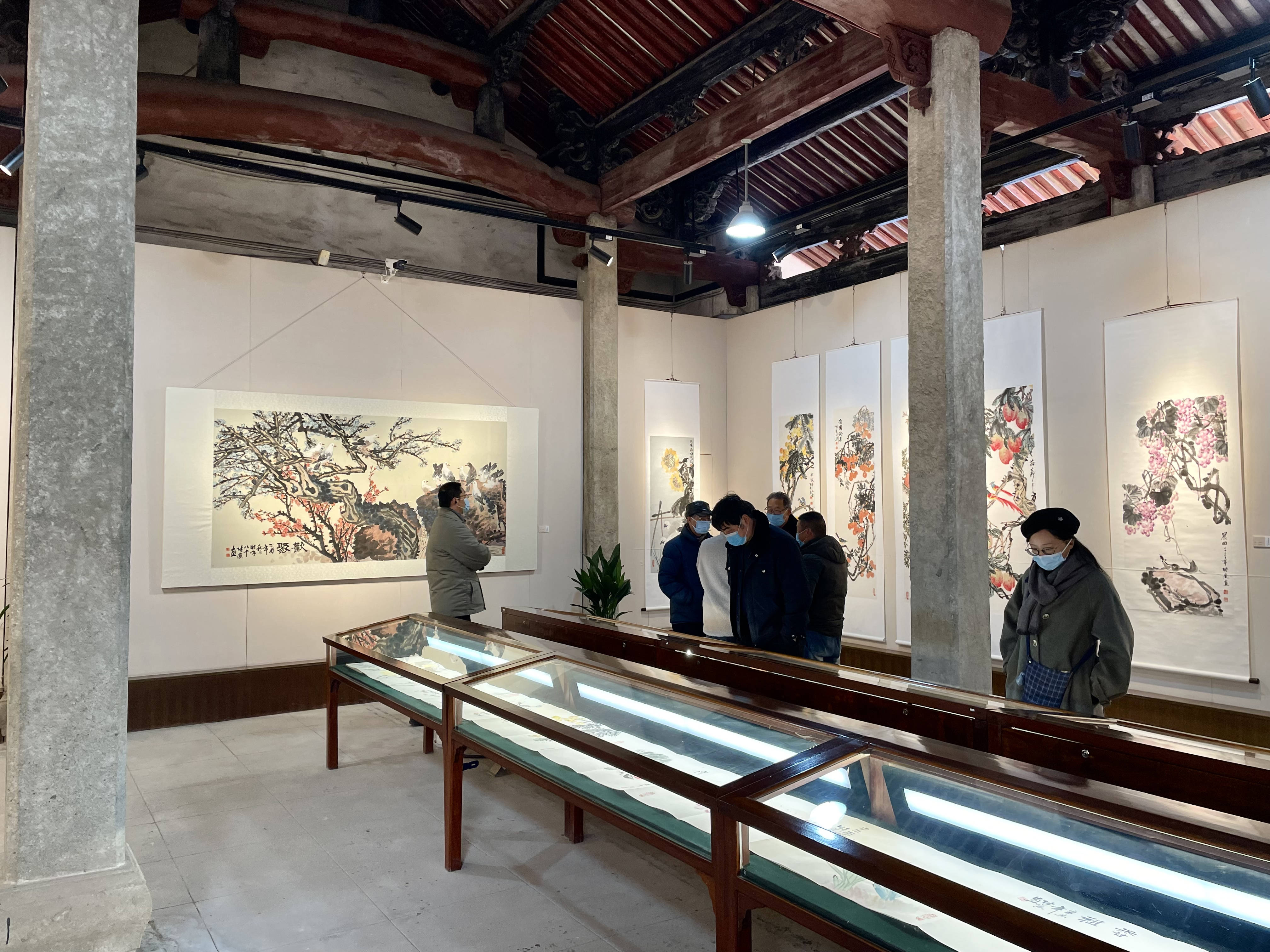 「笔道传香——张寅中国画作品展」于浦江博物馆开幕