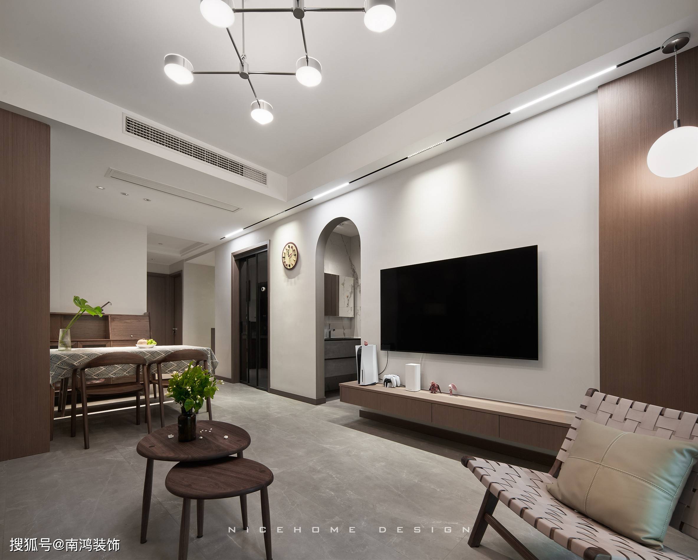 装修案例分享|200㎡现代风格底跃设计-搜狐大视野-搜狐新闻