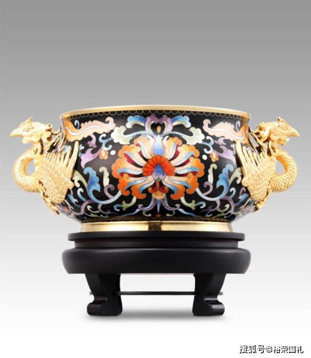 霍铁辉大师景泰蓝《御炉千秋》帝王双尊 限量发行999尊_藏品_cm_高约