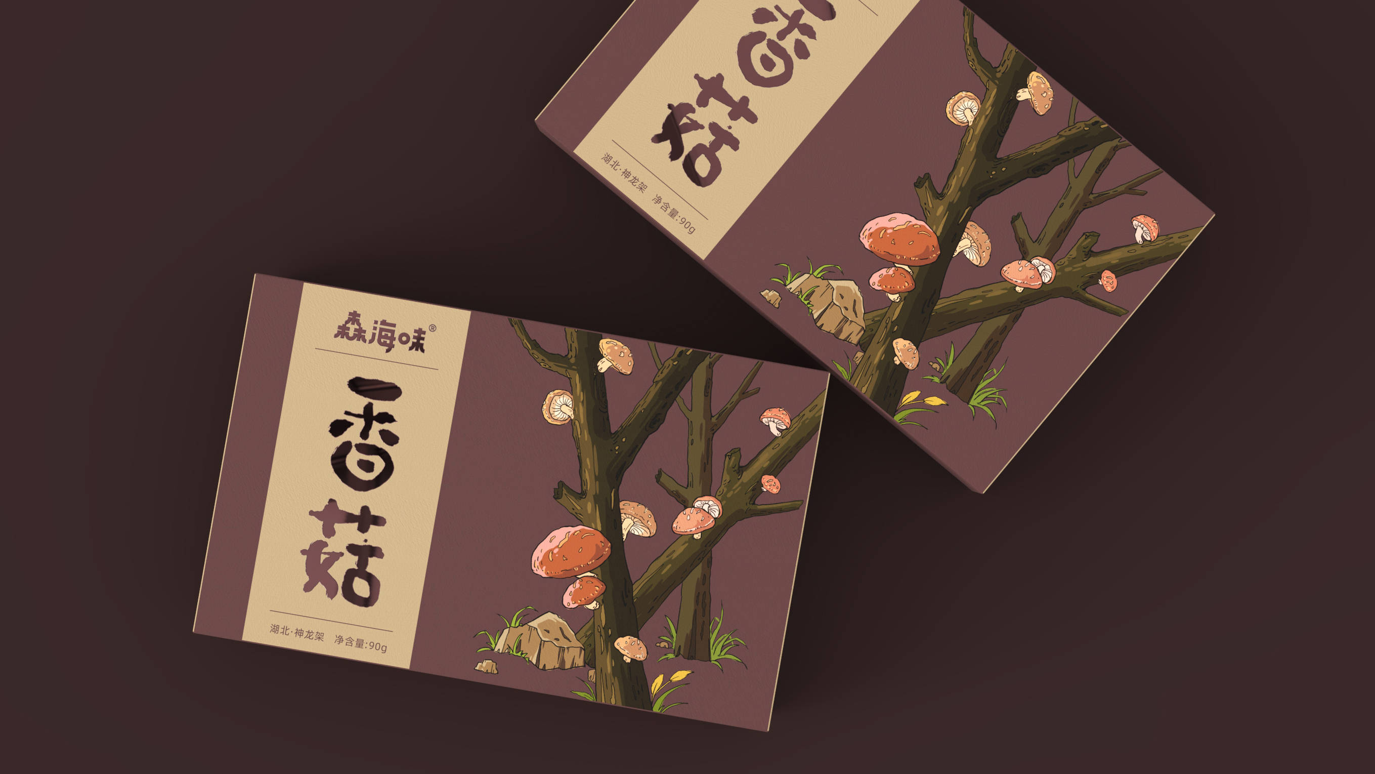 菌类包装设计合集 | 原创 手绘 插画