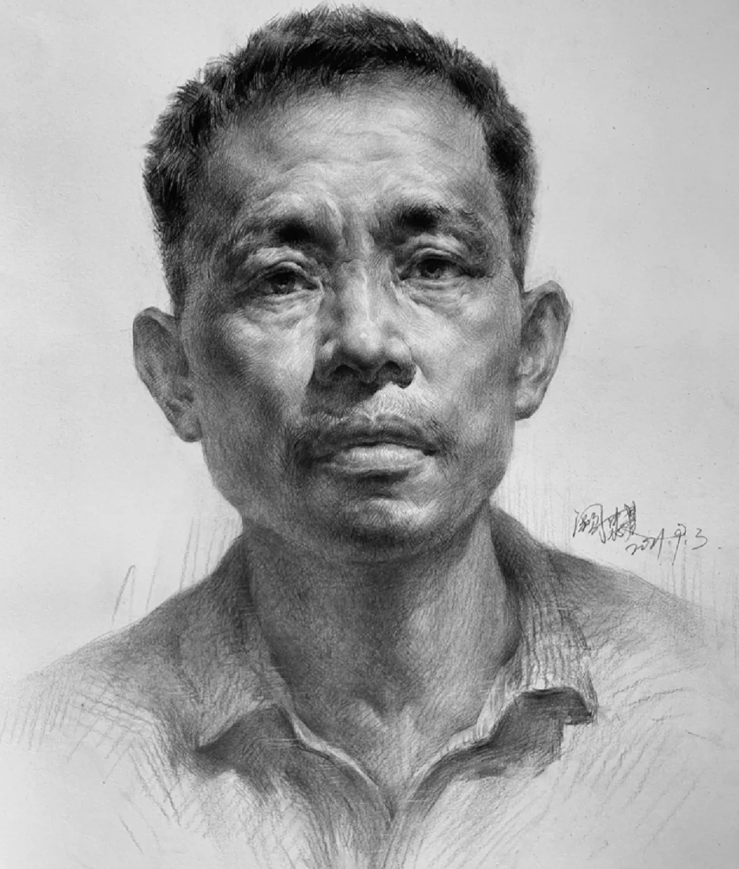 素描头像超全高分重点!_关系_空间_下巴