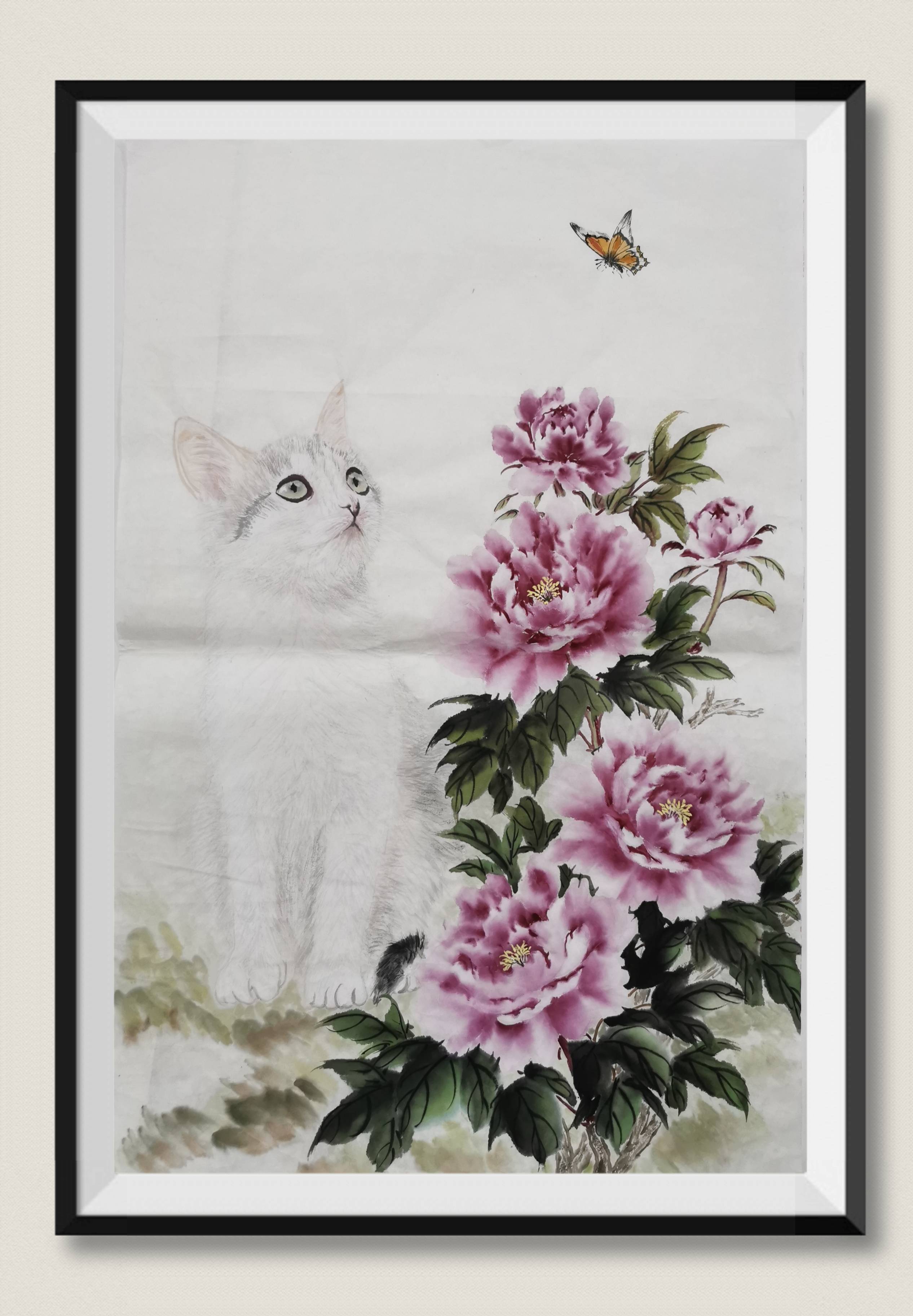 国画牡丹-小写意花鸟画-搜狐大视野-搜狐新闻