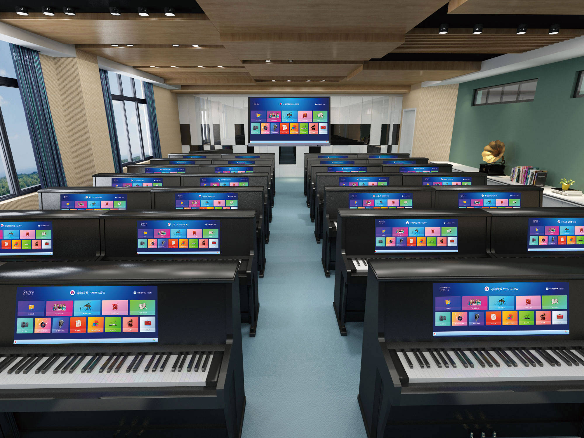 智能钢琴教室图片