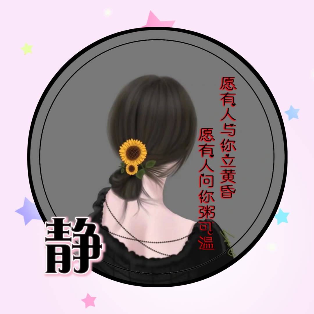 微信头像图片女生专属姓氏头像_程序_按要求_模板