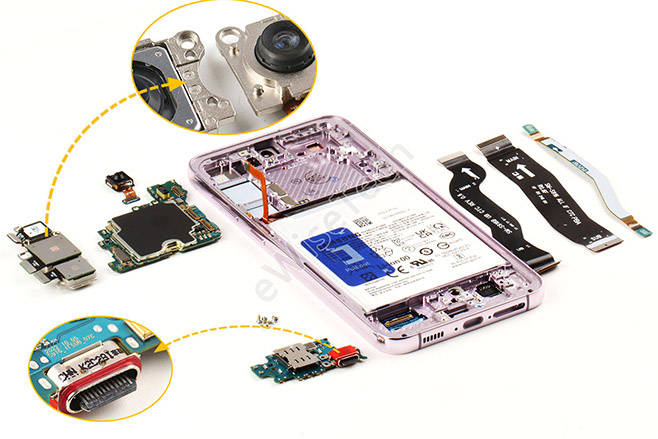 e拆解:深入了解三星 galaxy s23 _主板_扬声器_硅胶