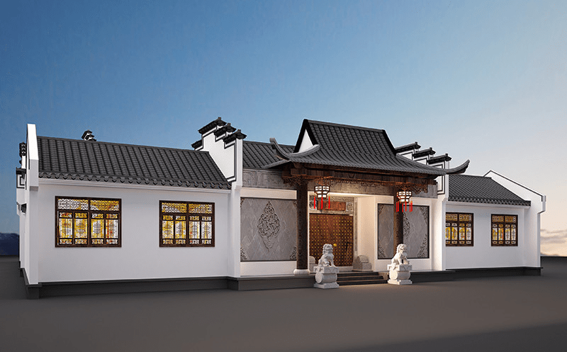 合肥别墅四合院设计-古建四合院当中会有哪些细节结构呢_柱子_构件