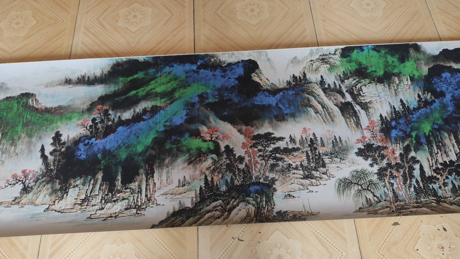 张大千——《江山锦秀》_艺术_创作_代表作品