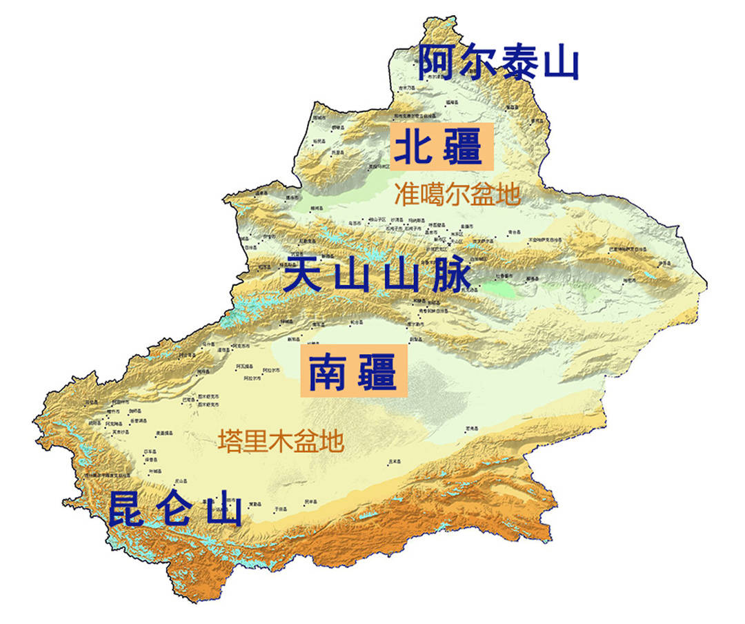 新疆瓜果地图图片