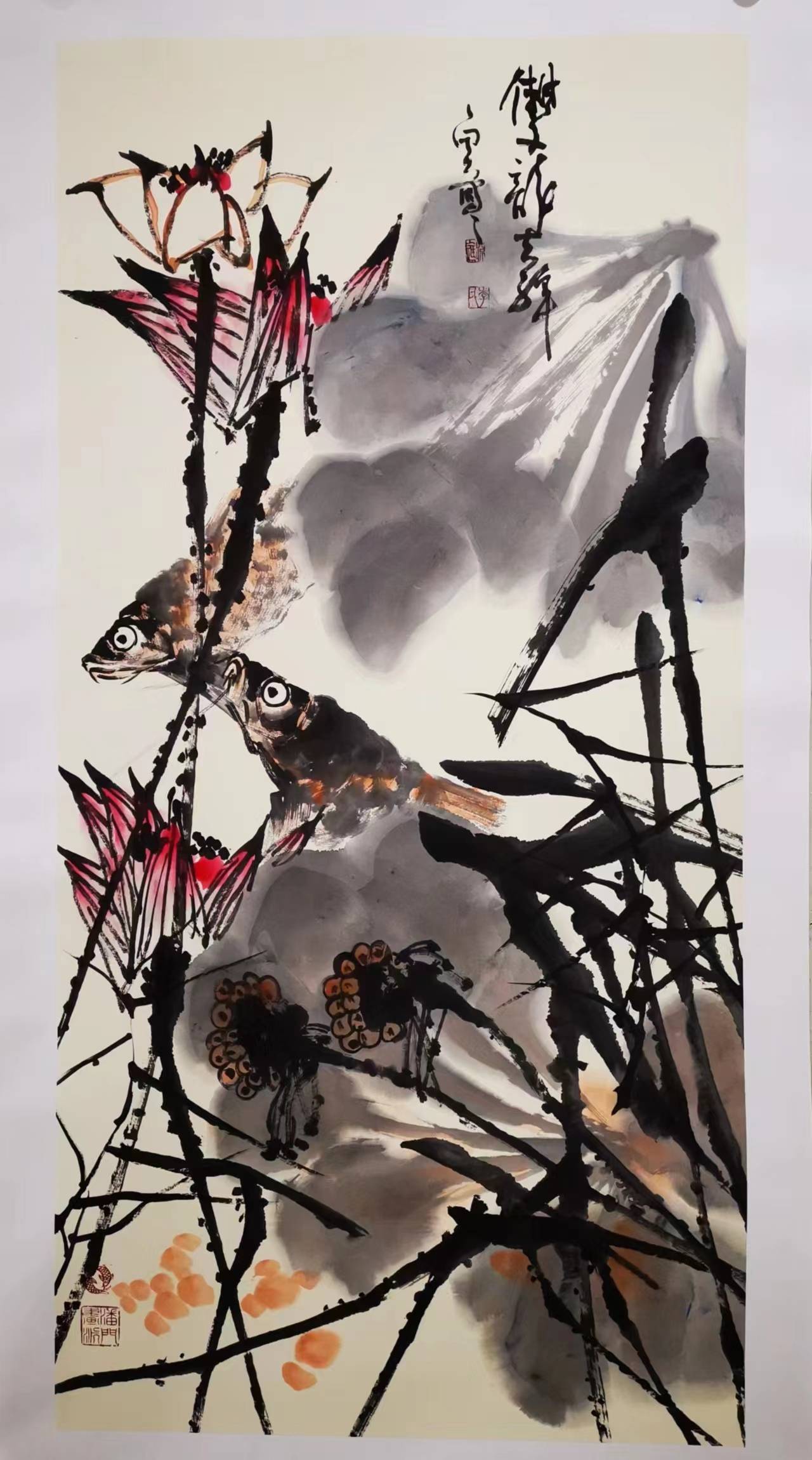 国画巨匠李进潮"中国梦 蓝荷情"国韵荷风…在中国美术馆开展_传统