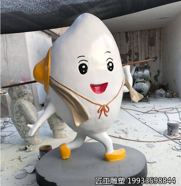 玻璃钢卡通稻谷雕塑 大米吉祥物ip农作物形象_梯田_艺术