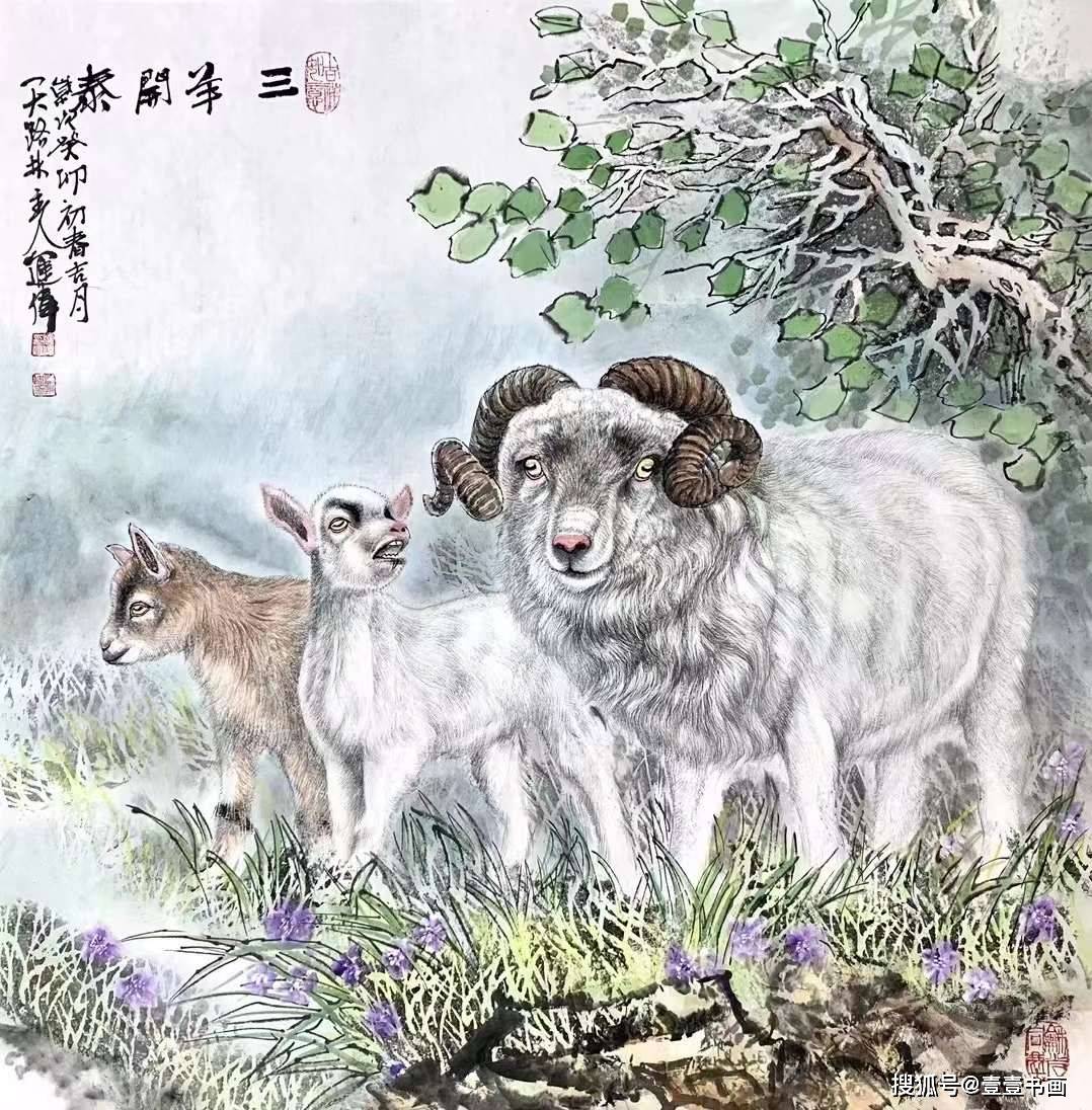 畫家左進偉:用筆靈活,構圖新穎,形神俱備_作品_工筆_動物