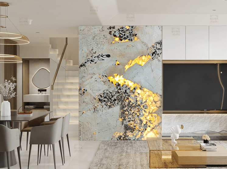 梦幻般的奢石潘多拉背景墙,唯美如水晶,点亮您的家居空间_宁静_装饰