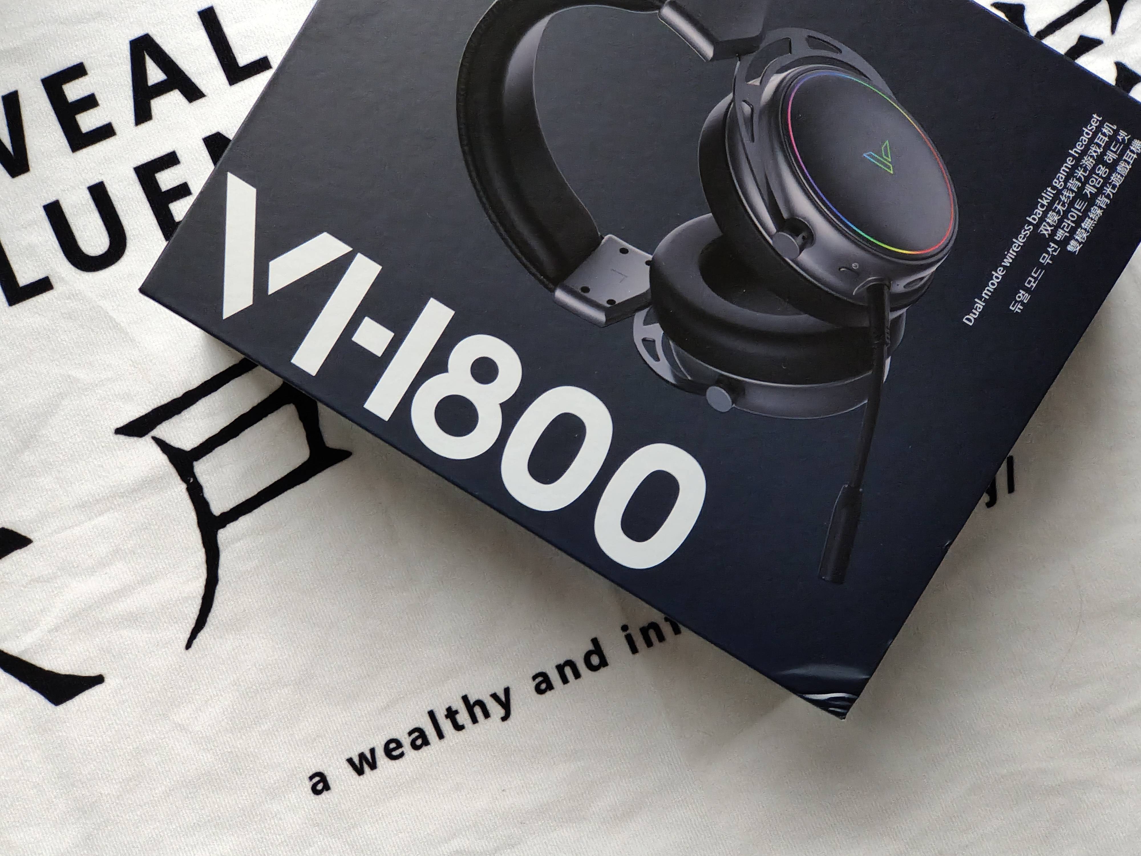 雷柏VH800双模无线游戏耳机：无须线材束缚，双模连接续航强！