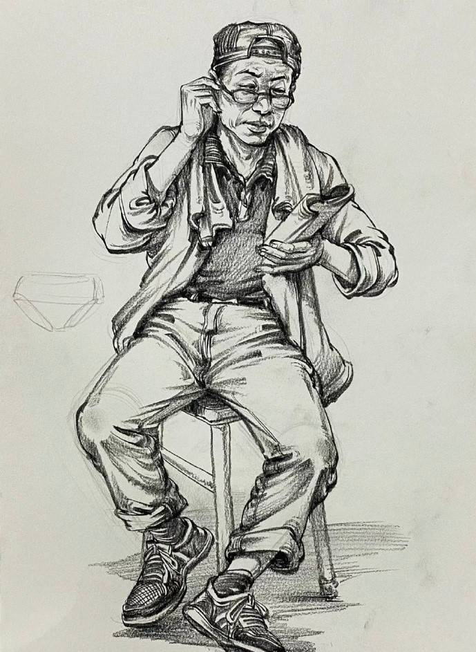 九方艺考 | 速写人物绘画 作品欣赏_变化_人体_透视