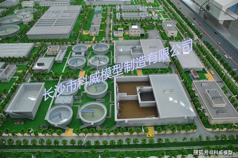 自来水厂模型 污水处理模型 自来水厂工艺模型 工艺介绍_污水处理厂