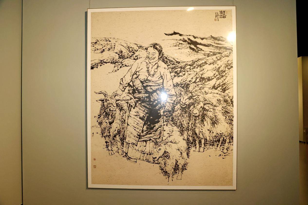 《雪域问道》 覃日群西藏风情精品展在和·艺术馆隆重开幕_焦墨_广西