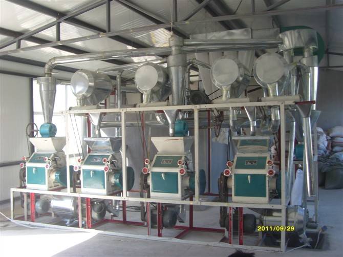 精细玉米面深加工设备山西双组钢磨玉米磨粉机