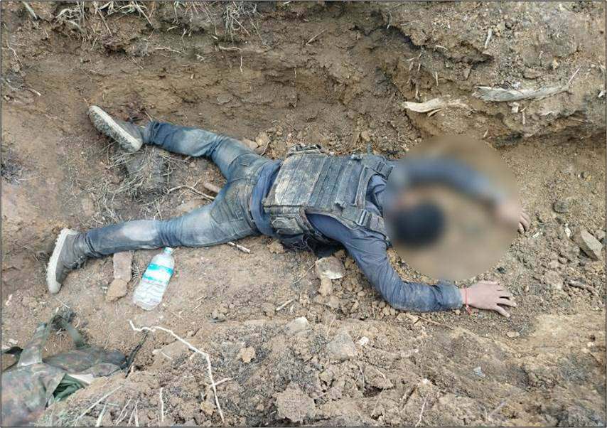 钦族武装袭击缅军第268营指挥部,击毙6人,缴获m2hb重机枪等武器_营部