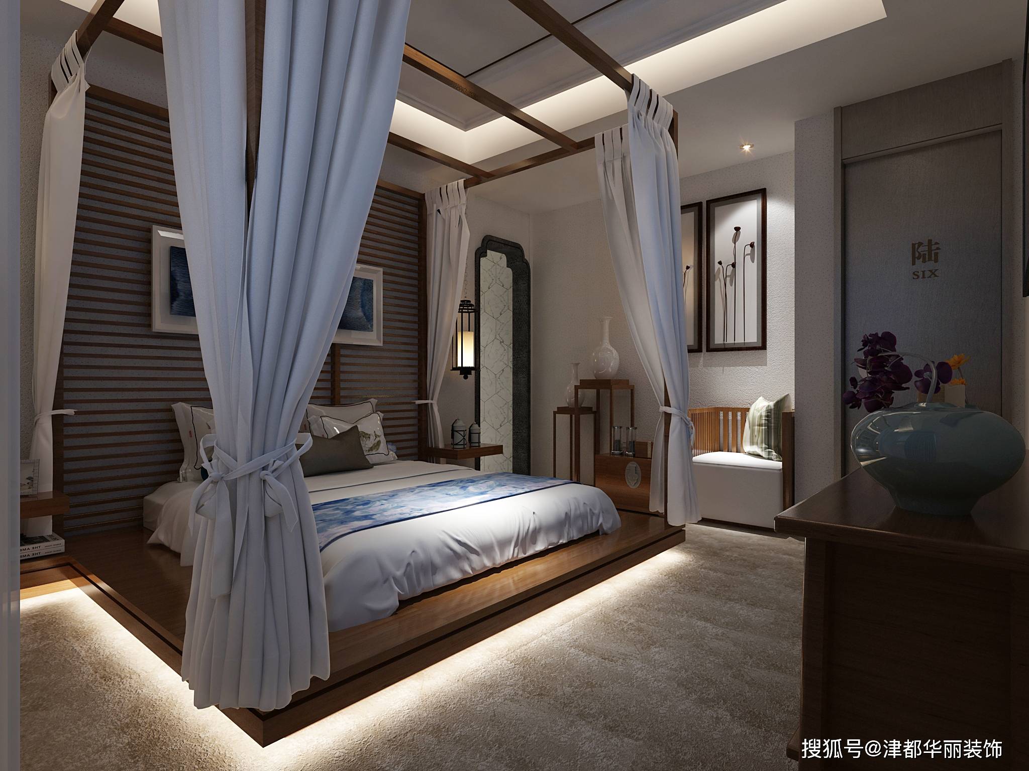 银川装修公司|津都华丽|银川蓝梦湾养生会所装修设计方案鉴赏_空间