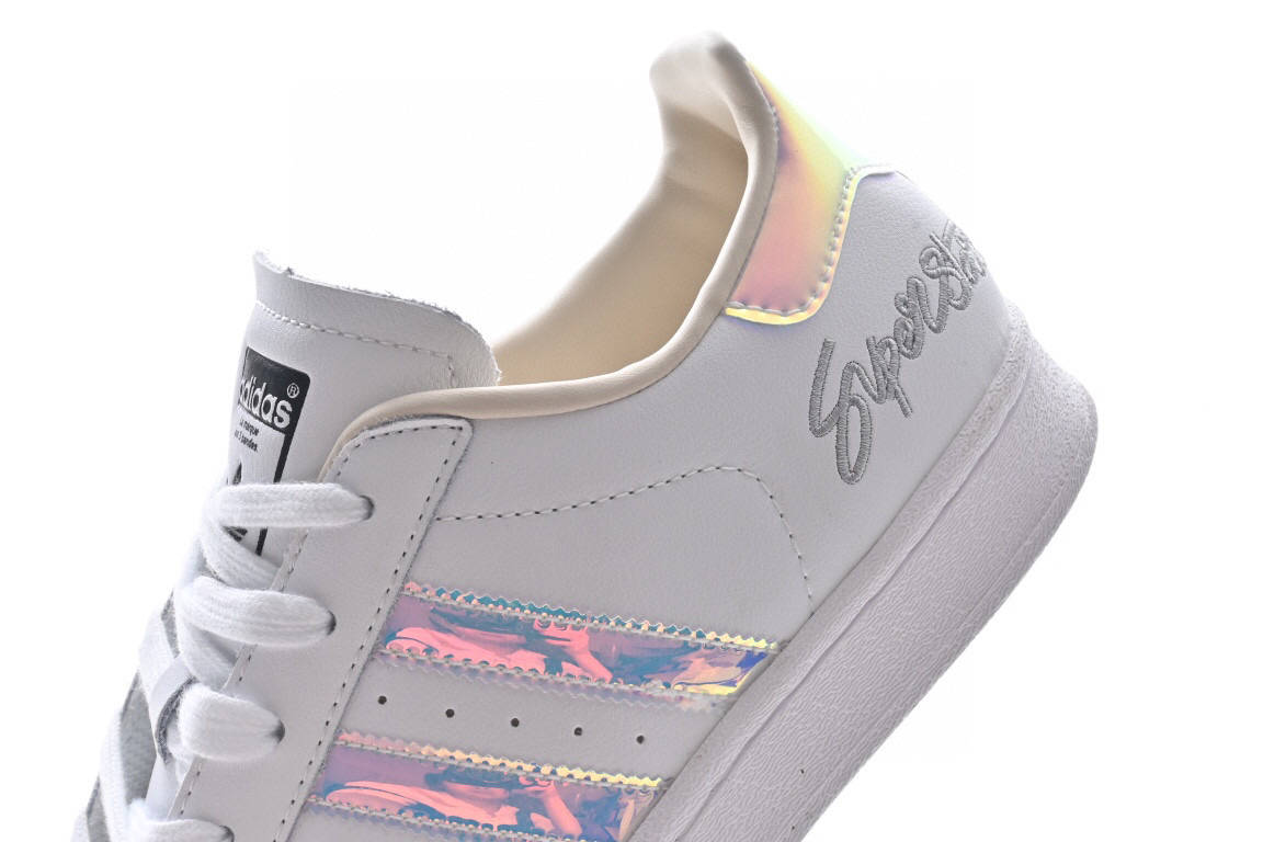 阿迪达斯三叶草 adidas originals superstar 全息镭射刺绣贝壳头运动