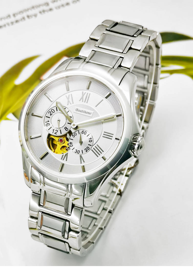 透视精密,宝航名表bh8009机械镂空男表:优雅成就经典!_时尚_时间_魅力