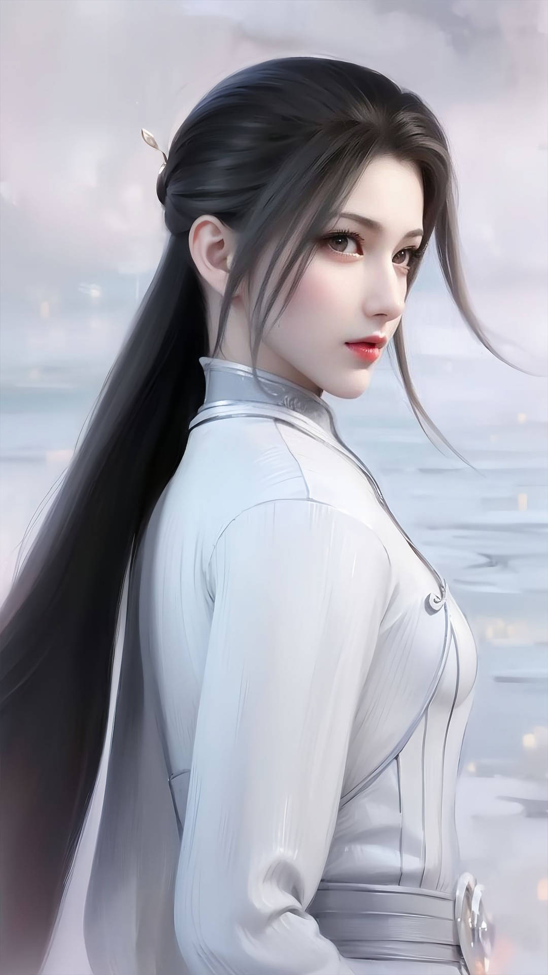 李寒衣AI高清手机壁纸：苦等十六年，相逢即死别_雪月_剑仙_少年
