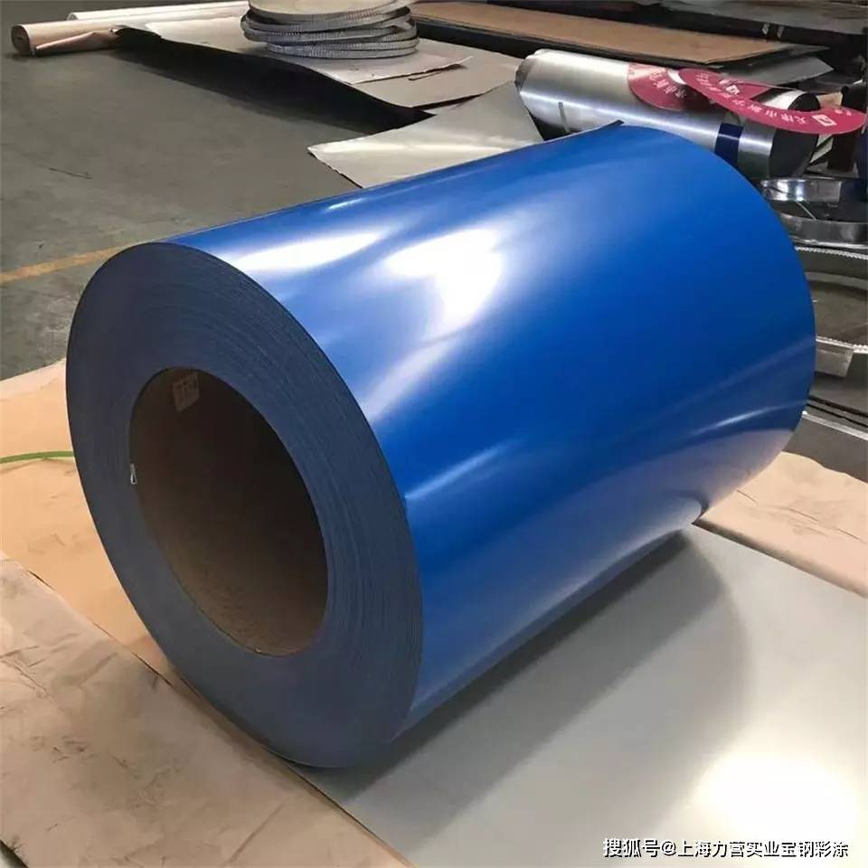 宝钢彩钢卷 材质镀锌基板高耐候铁青灰色 公共建筑屋面系统用_外观