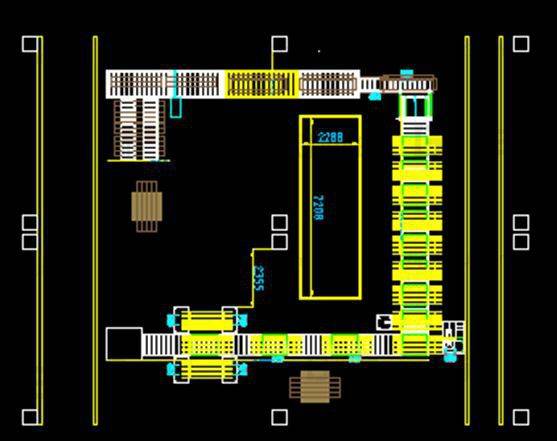 图二,某车间布局节选2这个布局是某车间新上的一条产品组装线这条组装