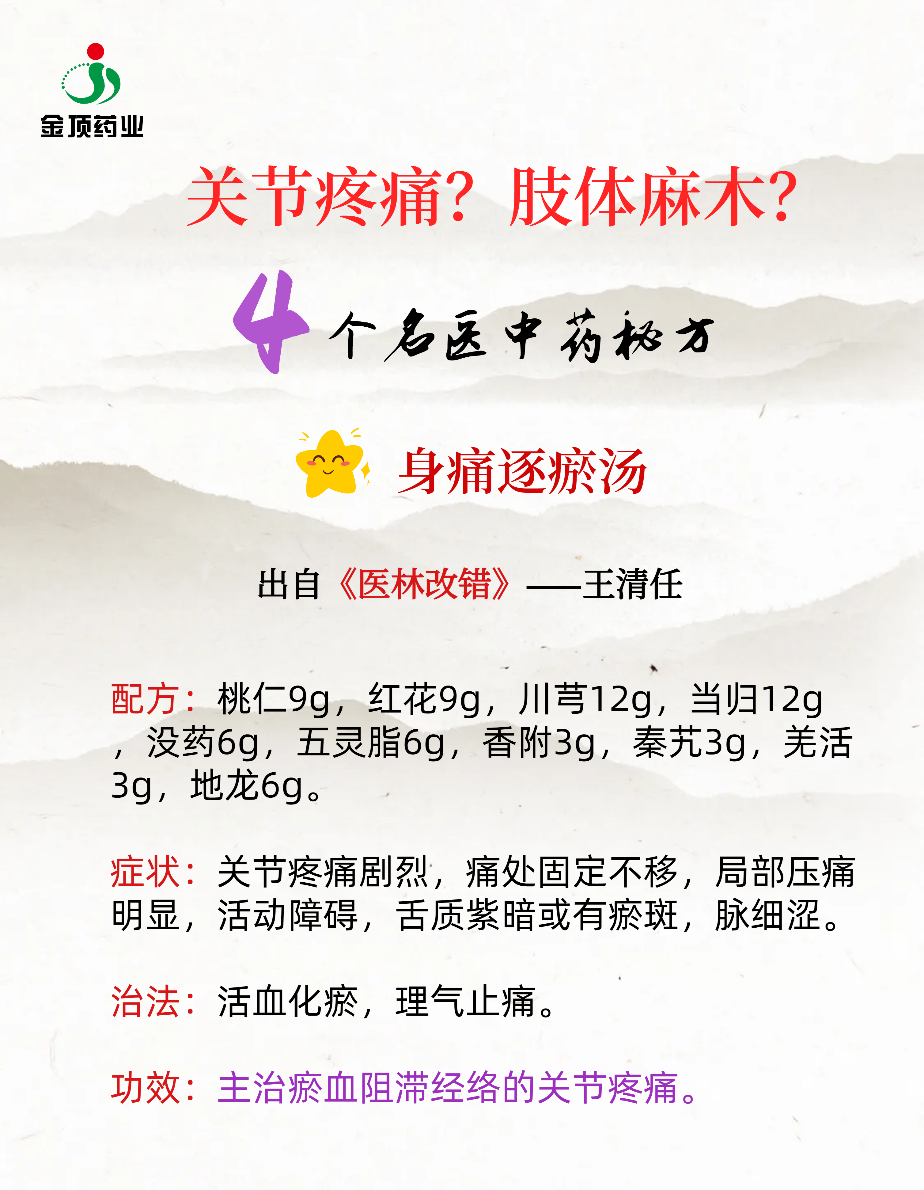 化淤止痛汤图片