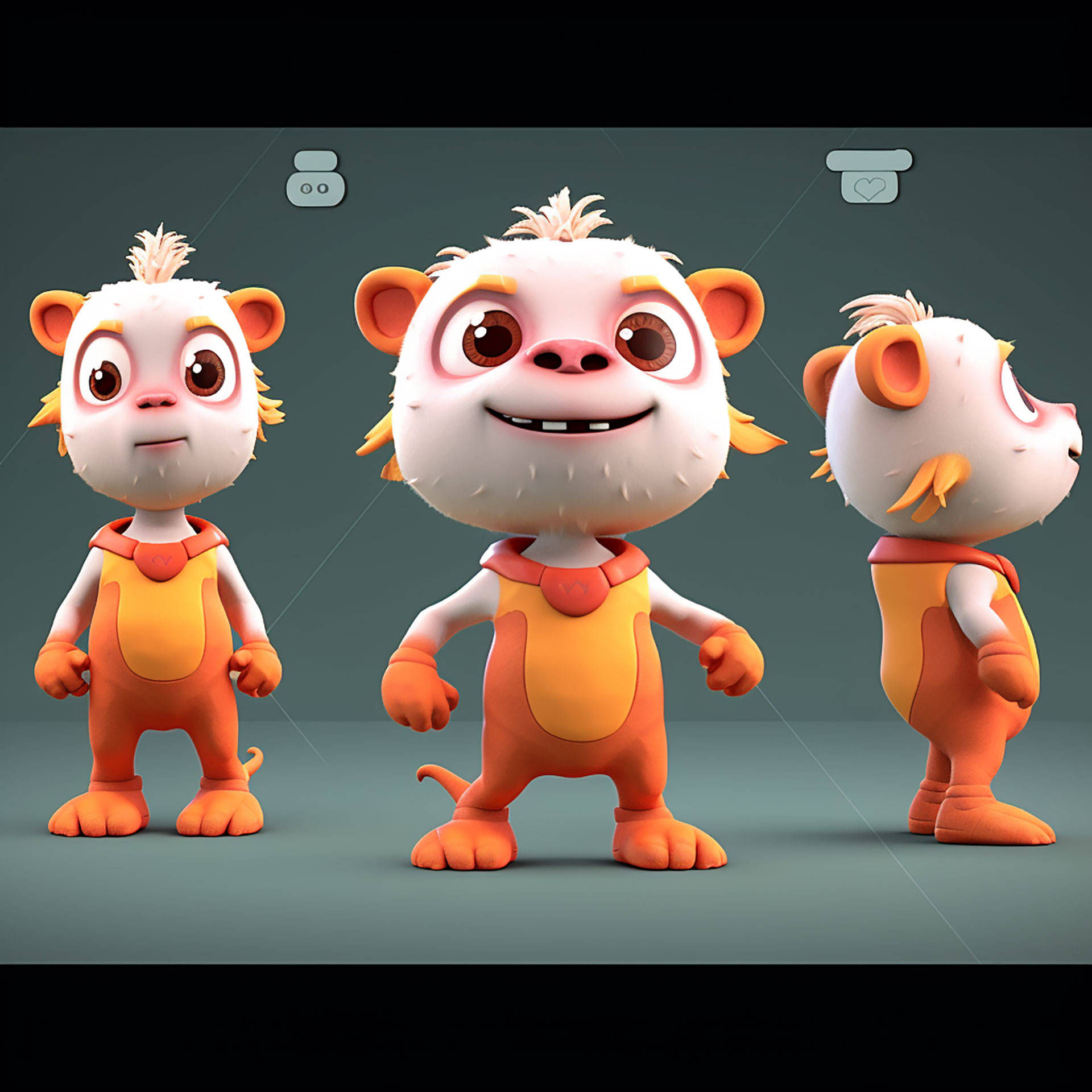 企业卡通形象3d设计吉祥物logo设计