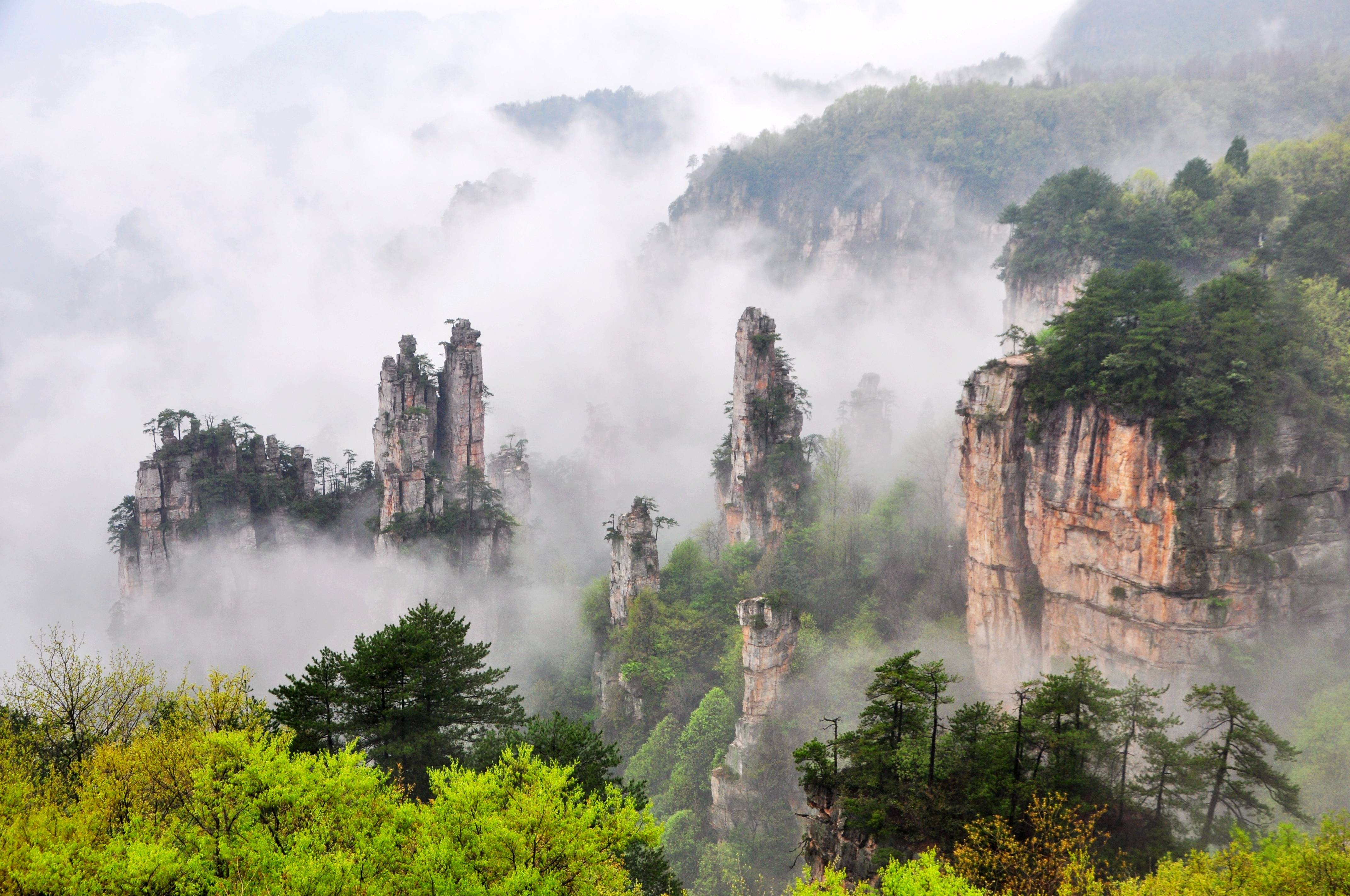 张家界的全部风景图片图片