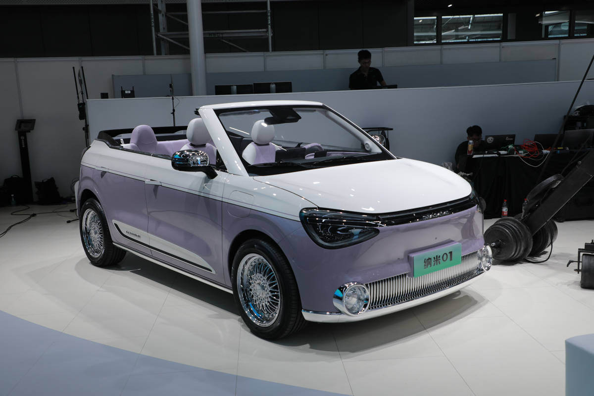 2023广州车展:东风纳米01/敞篷版探馆亮相_搜狐汽车_搜狐网