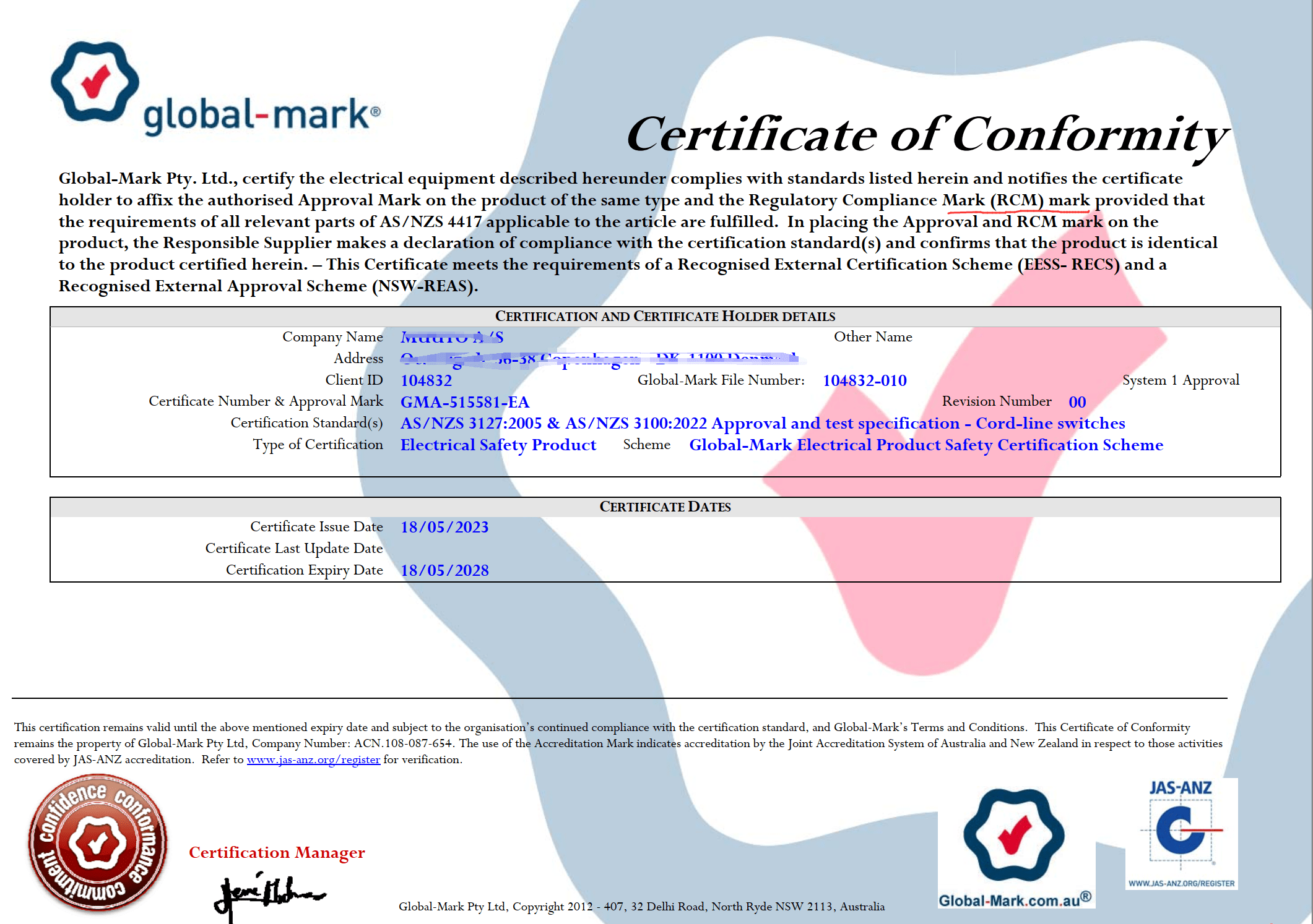 澳洲开关rcm认证_产品_的要求_标志