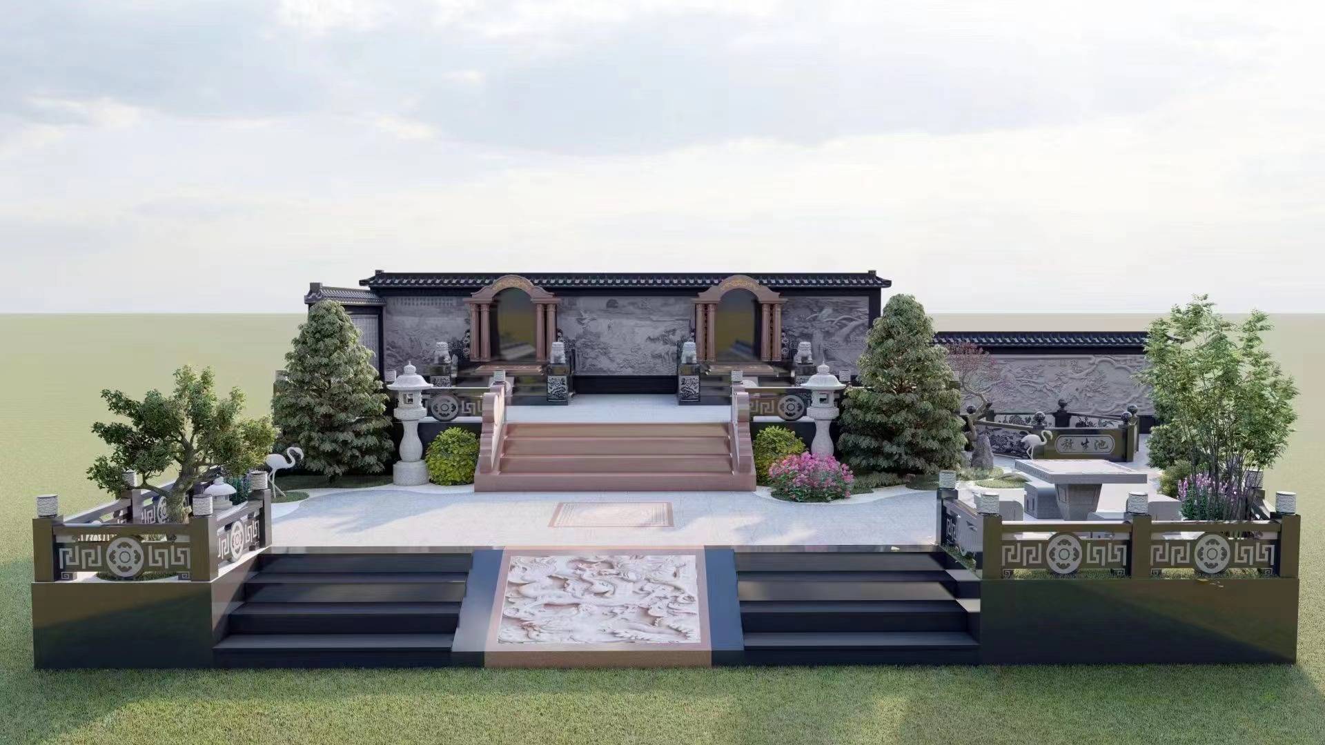 沈阳龙福山墓园(024-31288436)新开家族墓区_服务_先人_客户