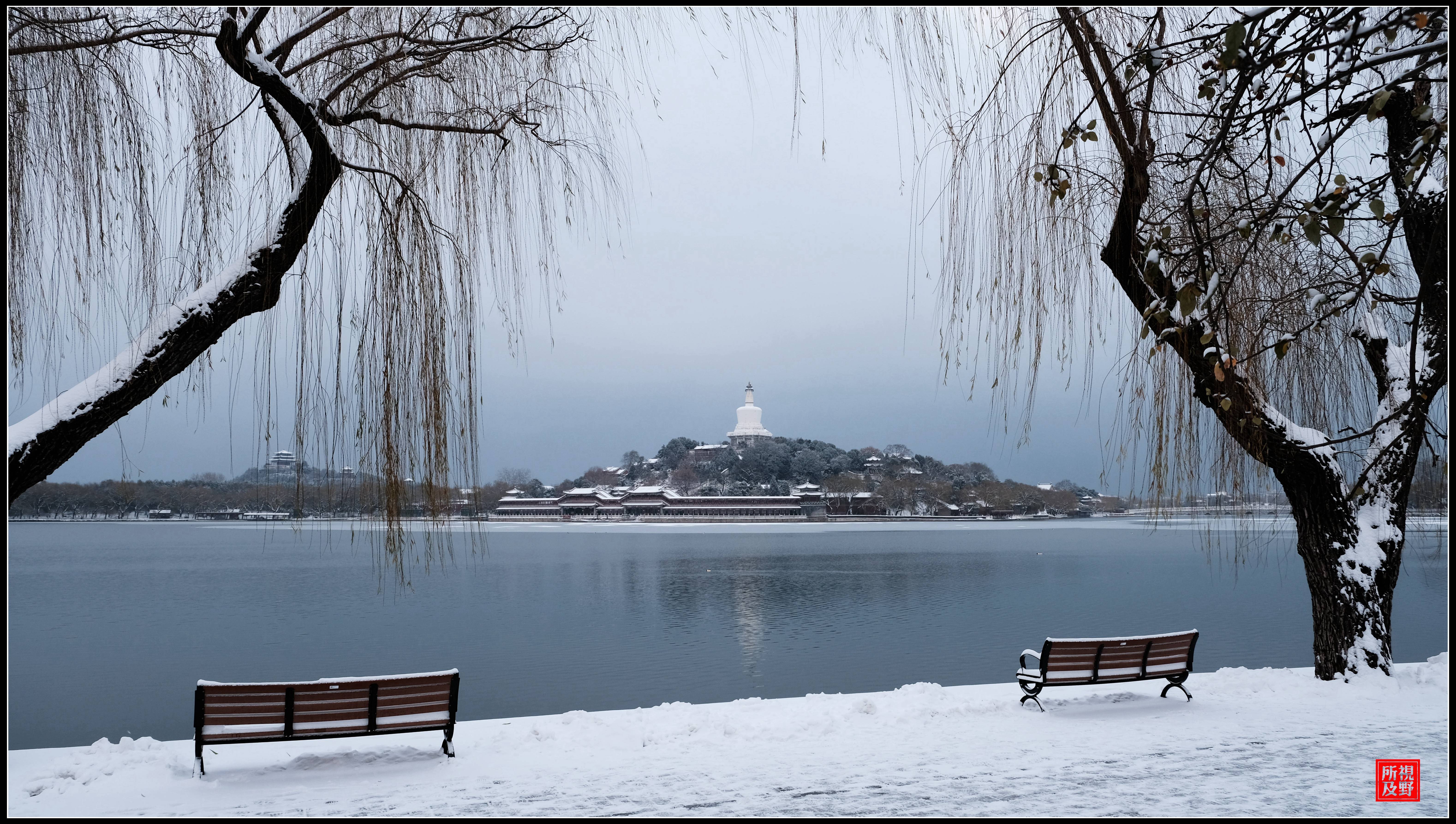 北京下雪的照片图片