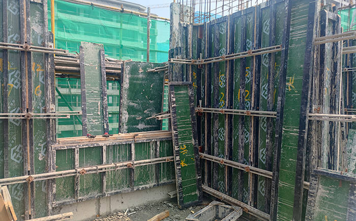 方圆一板到顶/一管通体系 可租赁定制木模板 装配式墙体支模板