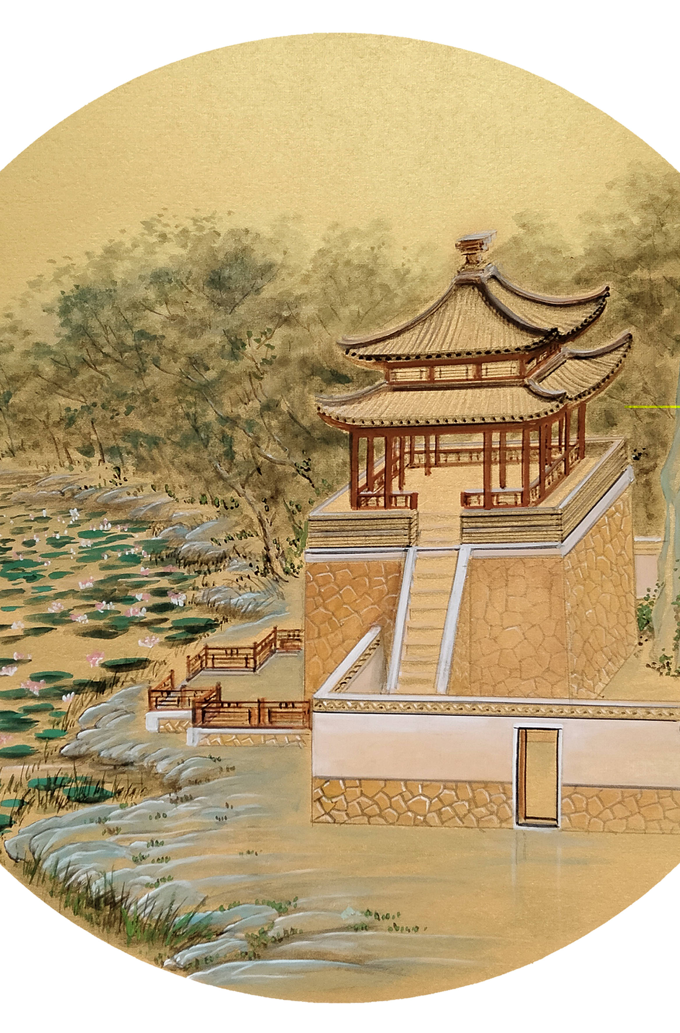 界画寒江---2023年画集(三)_乐处惟_廉溪_纸质